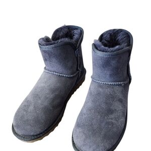 Kirkland Signature Shearling Navy Suede Ankle Boots Sz 7